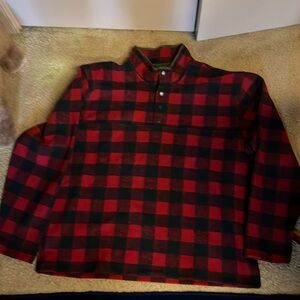 Orvis Red plaid checked shirt